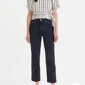 Levi's 501 High Rise Cropped Jeans Size 32‎